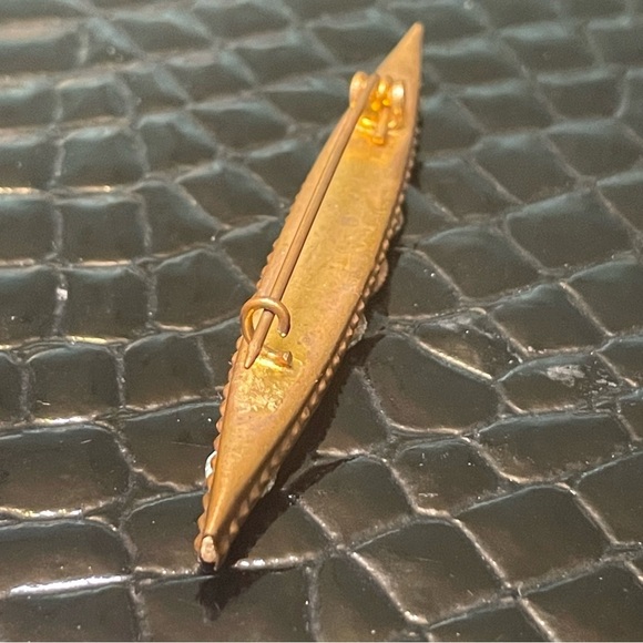 Stunning Victorian Antique Venetian Micro Mosaic Bar Brooch on Brass Vin… - Picture 5 of 5